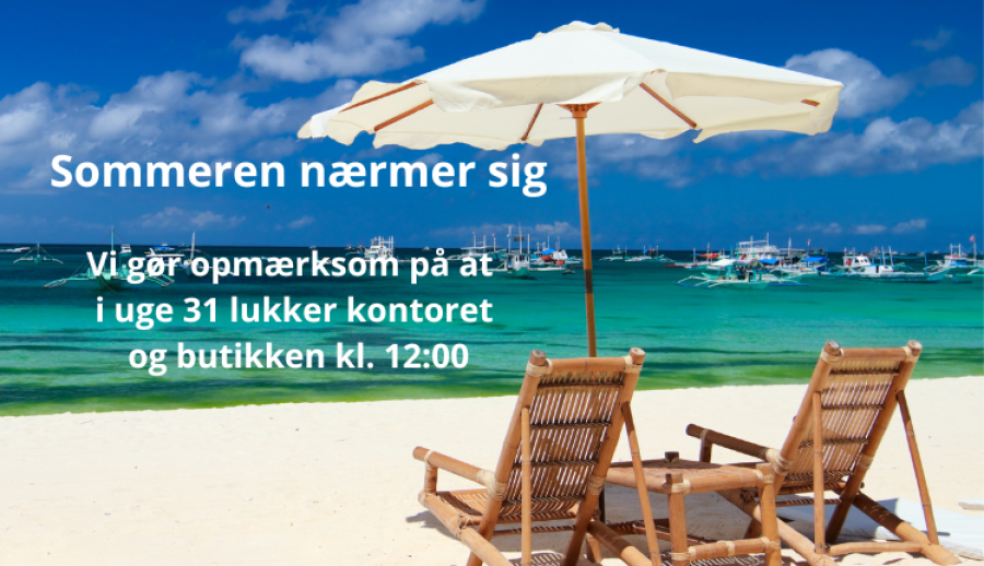 Ændrede kontortider i uge 31